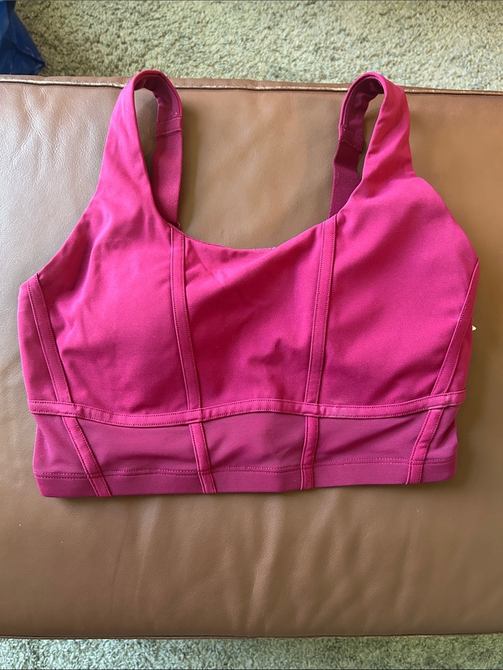 Sweaty Betty Magenta Supportive Crop Sports Bra